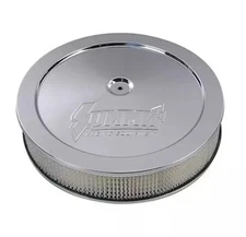 SUMMIT RACING EQUIPMENT CHROME STEEL AIR CLEANER 14x3" DROP BASE