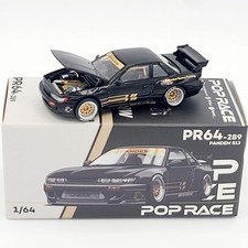 Pop Race Pandem Nissan Silvia S13 - 1:64, Black 2026 Limited Edition