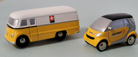 Schuco Piccolo Ptt Schweiz Mercedes-Benz L319 Und Smart L.Edition 1:90 (11#1128)