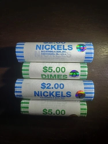 1776-2026 P&D Semi Q Dime And Nickle Set Sealed Rolls 2-Dimes & 2-nickles BU