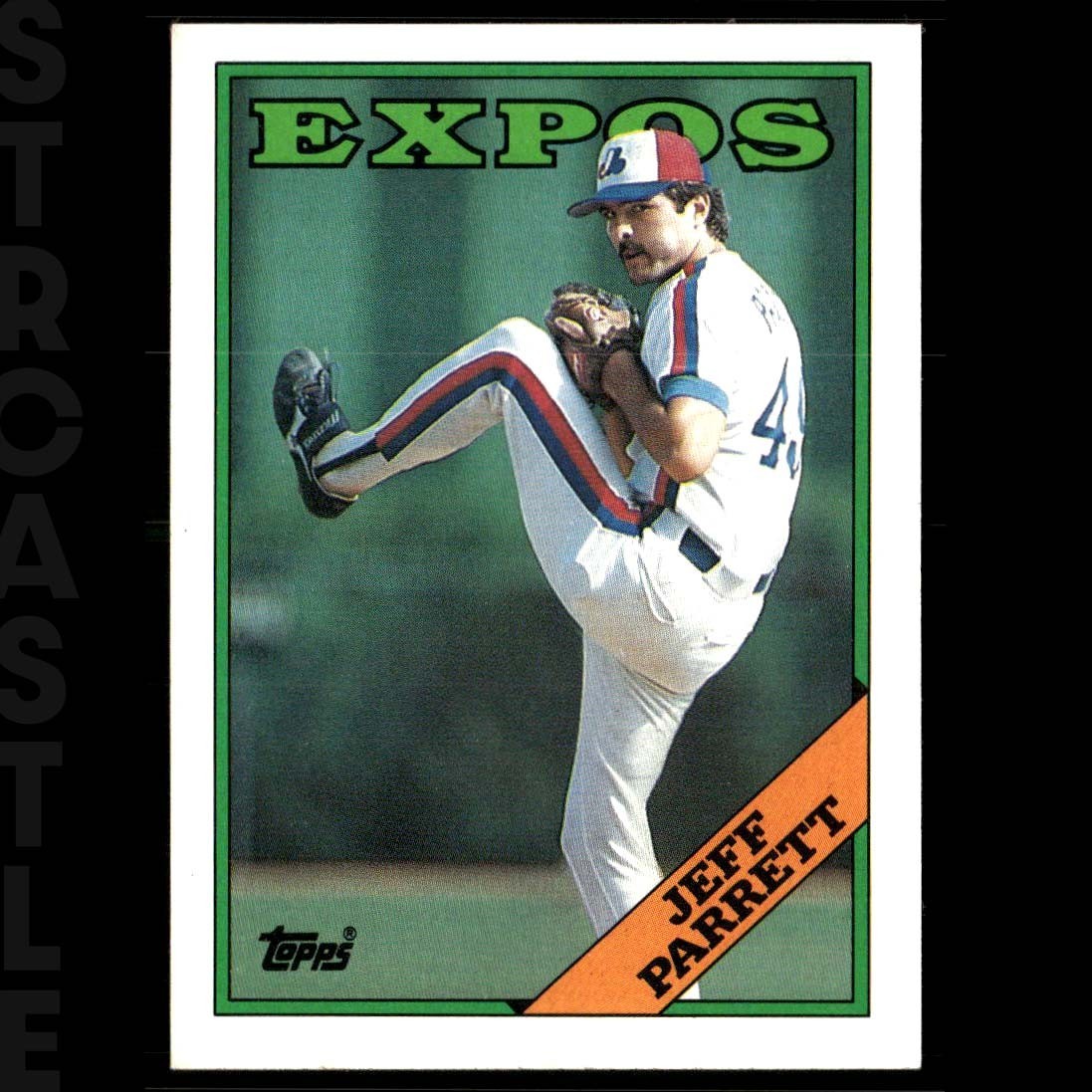 Jeff Parrett 1988 Topps #588 Montreal Expos ⚾ Baseball Card (RC)
