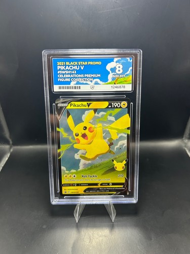 Pikachu V graded PSA 8 for sale on eBay