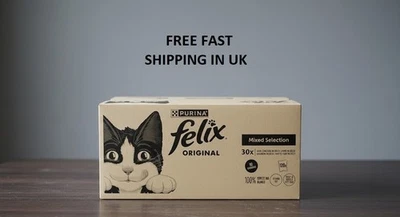 BRANDED FELIX FELIX original Mixed Selection In Jelly Wet Cat Food 120 X 85g Uk stock