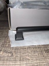 10-Pack 5 Inch Centers Matte Black Cabinet Handles Solid Drawer Pulls