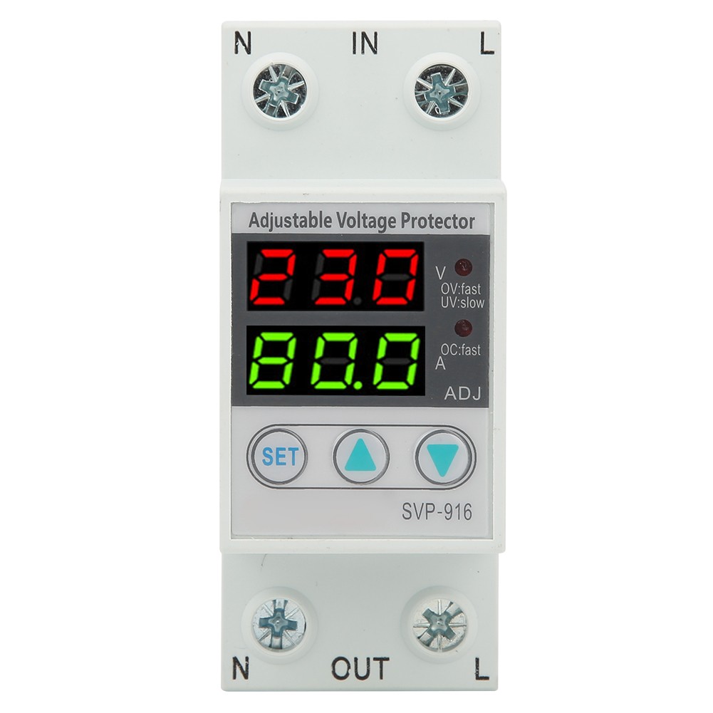 SVP‑916 230V Adjustable Automatic Over Under Voltage Reset Protection Device