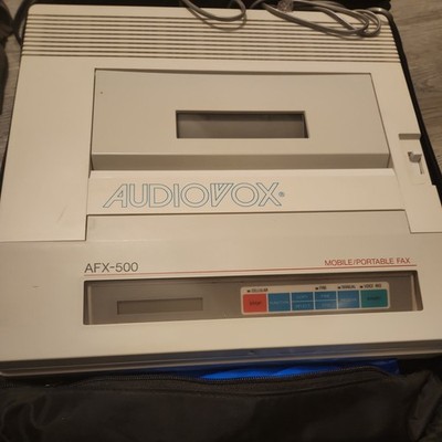 Rare Audiovox AFX-500 Vintage Cellular Mobile Phone Fax Machine | eBay