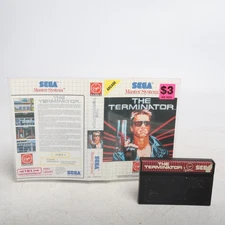 The Terminator Sega Master System Cover art AND CART