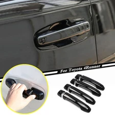 Car Side Door Handle Cover Trim For Toyota 4Runner 2017-2023 Accessories Black