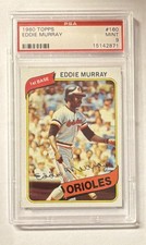 Topps 1980 Eddie Murray #160 PSA 9 Baltimore Orioles Base Set Baseball Card