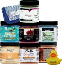 Hot Tub Spa Bath Salt Aromatherapy Crystals Spazazz Escape Collection 4Oz 7Pack