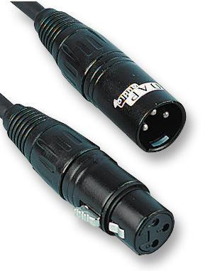 DAP AUDIO - Digital 3 Pin XLR Male to Female Lead, 15m Black