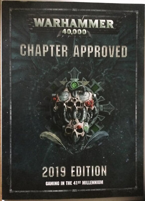 Warhammer 40K - Chapter Approved 2019 Edition Book (REF 1) - Exc Con