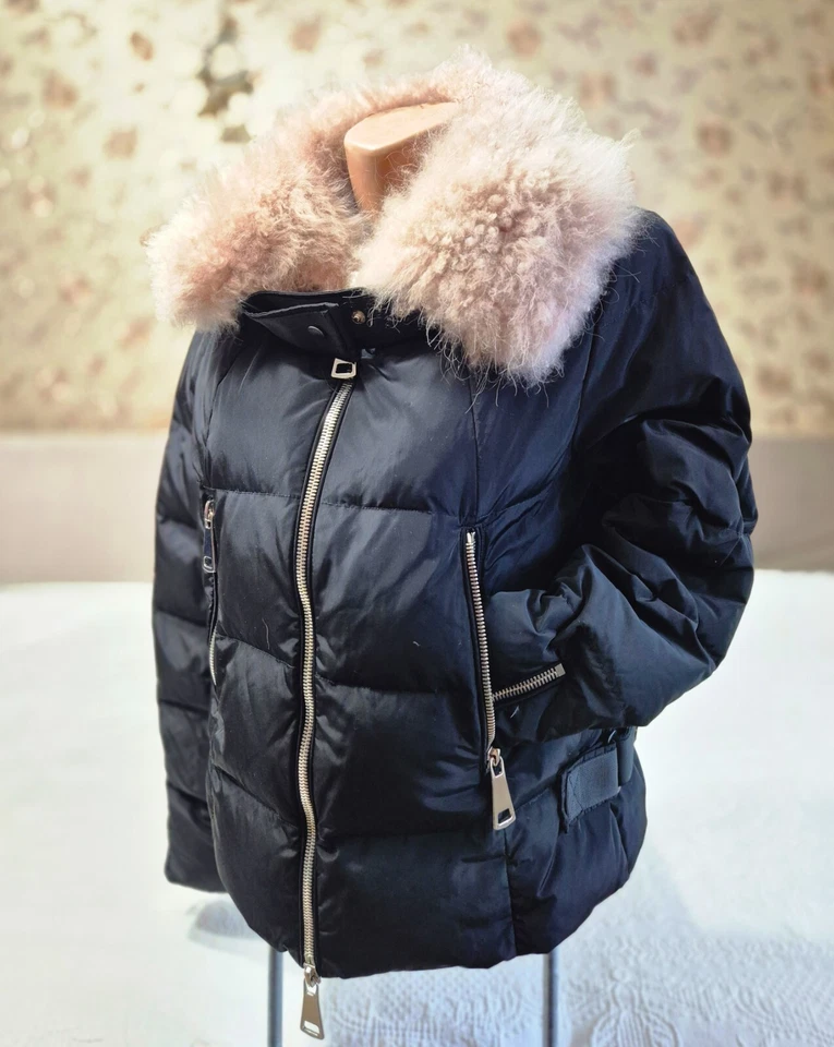 LEONARDO women's down jacket with natural cashmere fur - Image 3 of 4