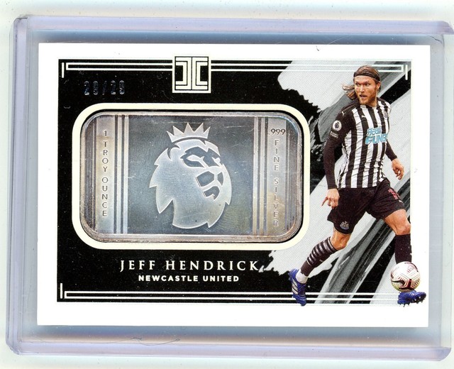 JEFF HENDRICK 2020-21 PANINI IMPECCABLE PREMIER LEAGUE (1 oz SILVER BAR) 29/29