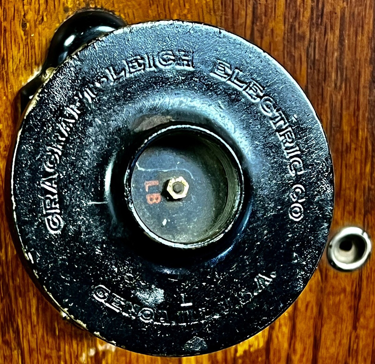 Antique Oak Cracraft Leich Electric Co Hand Crank Wall Telephone