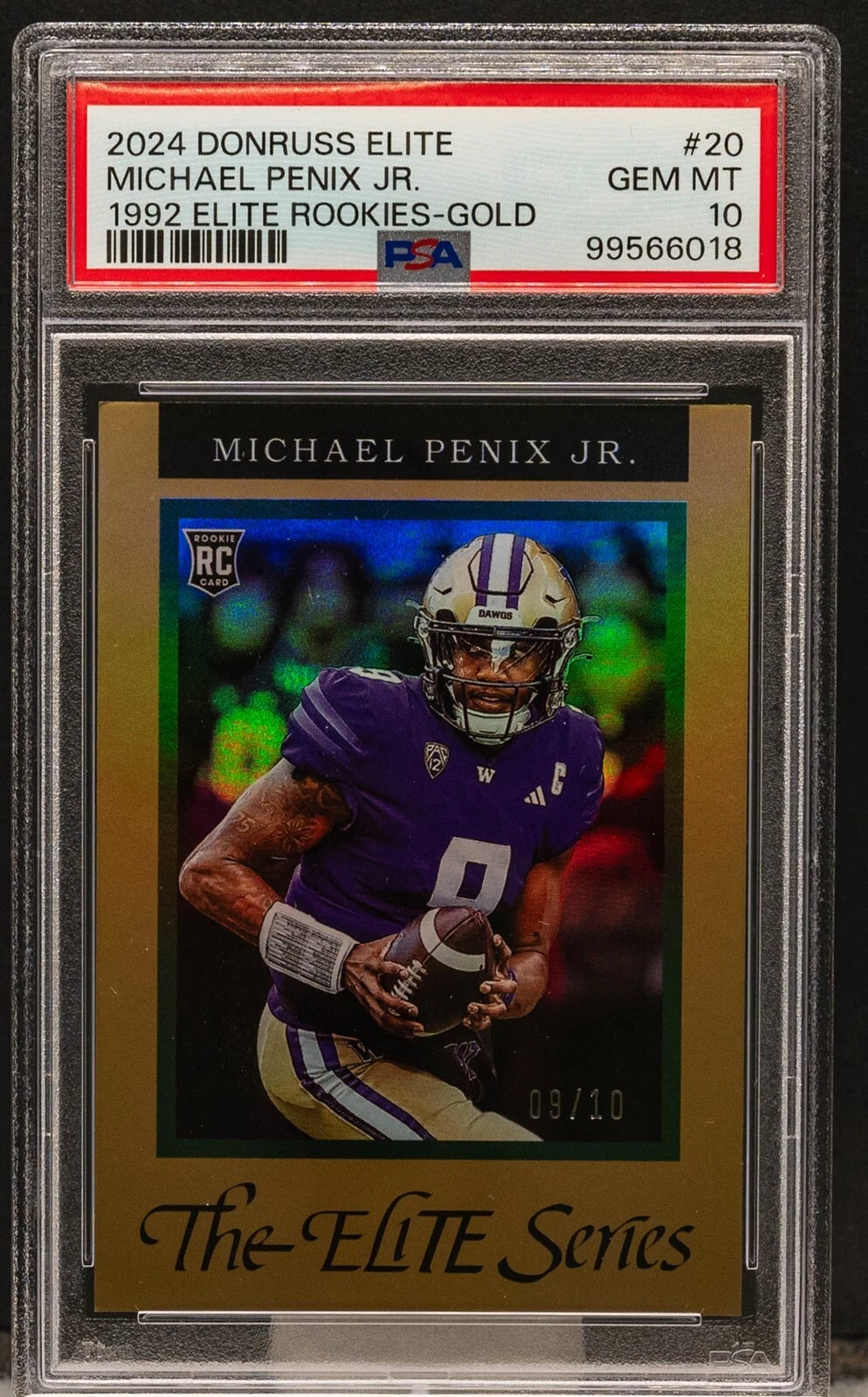 Michael Penix Panini Donruss Elite 1992 Elite Rookies #20 Gold