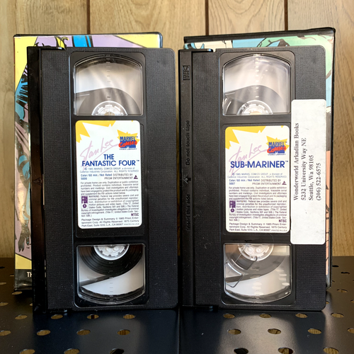 Marvel VHS Fantastic Four Sub-Mariner Prince Namor Clamshell Spider-Man 1985 - Picture 5 of 5