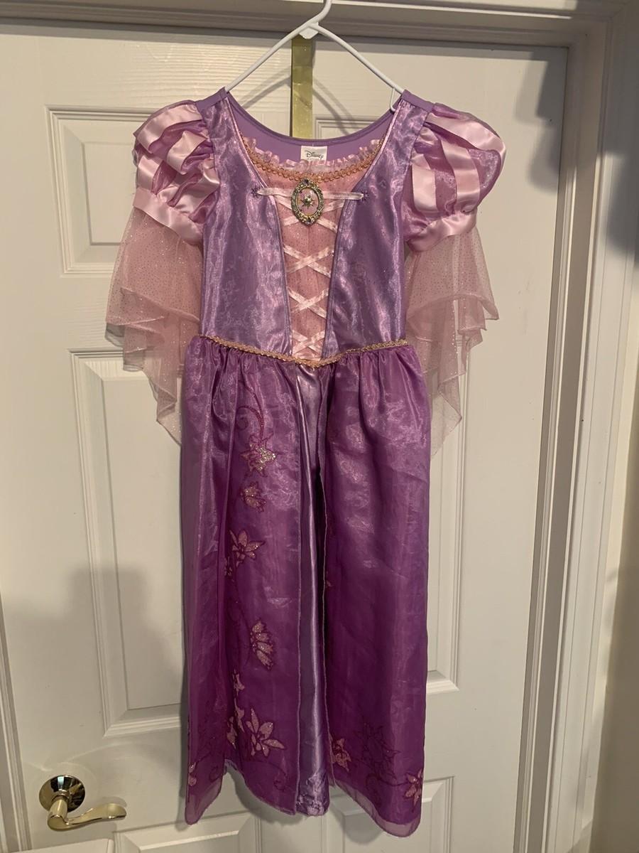 disney store rapunzel dress Costumes, Dresses, Toys & Merch lace and sequin trims plus a golden cameo brooch this resplendent gown will take curious adventurers to the heights of imagination. Rapunzel Disney Story Play Dress