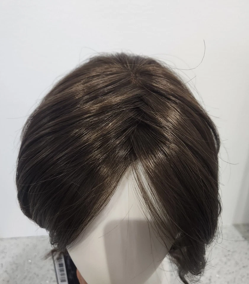 TOP NOTCH by Jon Renau Double Monofilament Topper 8 Cocoa (Med Brown) - Image 4 of 4