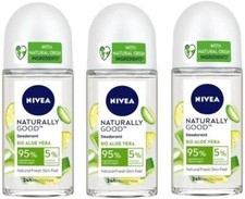 NIVEA Naturally Good Bio Aloe Vera Natural Fresh Skin Feel Protection 24h 3 Pes