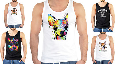 Chihuahua Motiv T-Shirt  - Hunderassen Trägershirt - Herren T-Shirt Chihuahua