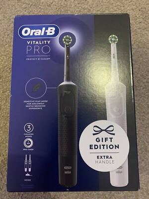 Doppelpack Black & White Oral B Vitality Pro Protect X Clean