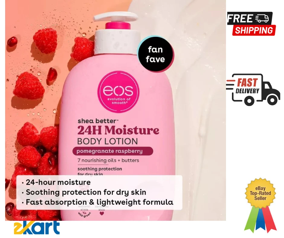 eos Shea Better Body Lotion- Pomegranate Raspberry, 24-Hour Moisture 16 fl oz... - Image 2 of 2