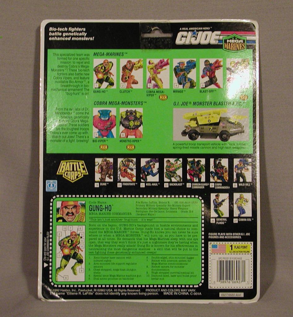 NEW 1992 Hasbro GI Joe Mega Marines Action Figure - Gung-Ho | eBay