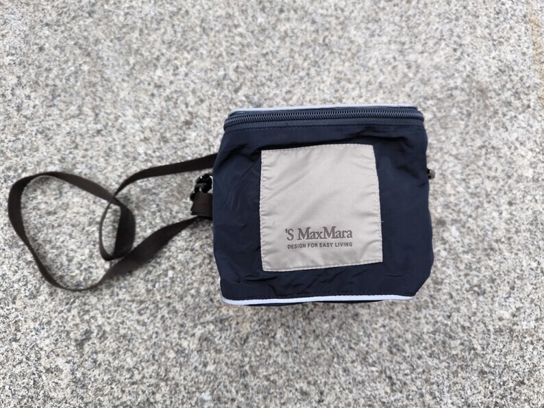 セール★Max Mara★EASYBAG S'Max Mara Easy Living Blue white cosmetic make up bag