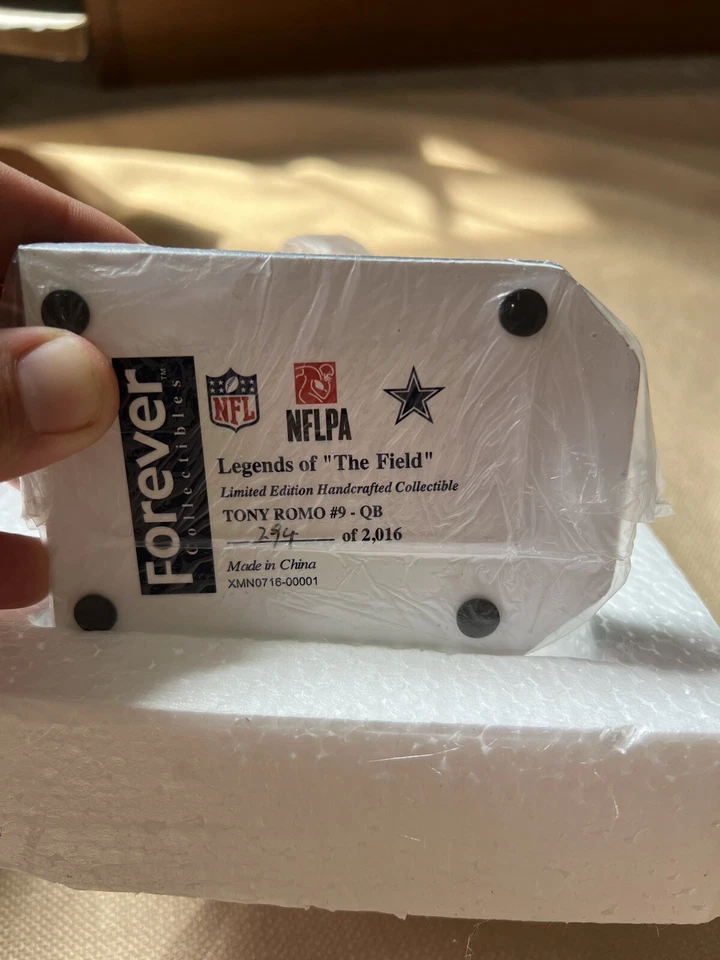 Tony Romo Dallas Cowboys Nation Bobblehead NFLPA *Edición limitada 294/2016 Nuevo en caja* Foto 3 de 4