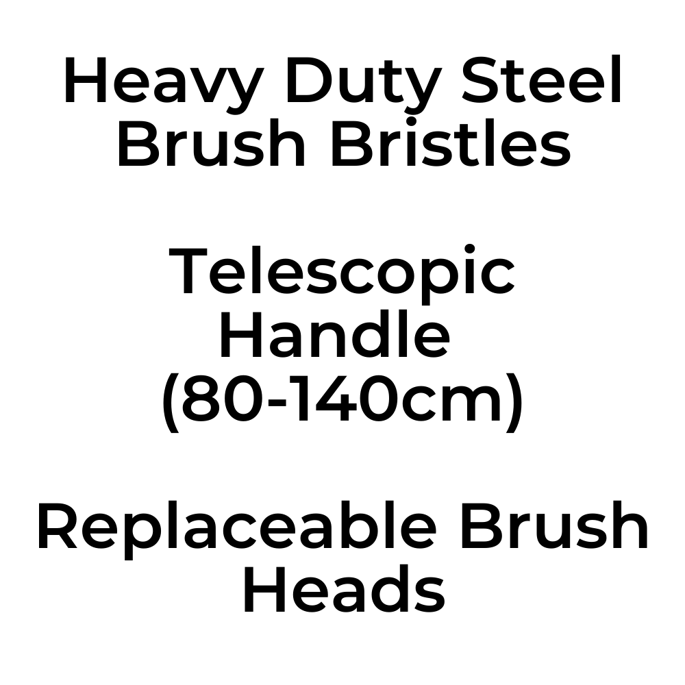 Wire Brush Weed Remover Scraper Tool Moss Patio Decking Block Paving