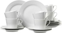 Ritzenhoff & Breker 79456 Kaffeeservice Bianco - 18-Tlg., Porzellan, Weiß