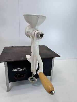 Old Antique Kitchen Appliance Meat Grinder Food Processor Shabby Retro Vintage #9128