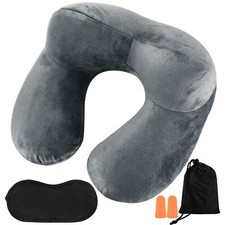 Inflatable Neck Pillow Head and Neck Support for Travel Car Airplane Sleeping