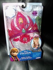 Disney Store FROZEN Anna Tiara Ring Earrings Necklace set NEW