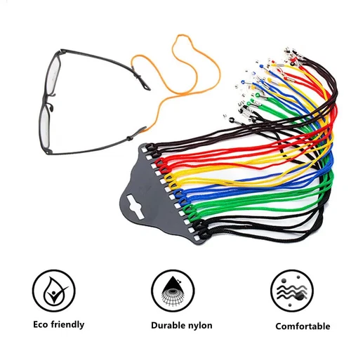 Sangle De Lunettes Lanière De Cou Pour Lunettes Et Lunettes De Soleil Cordon ~ - Picture 1 of 14