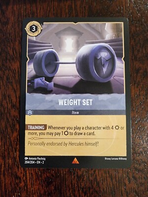 x1 Weight Set - 204/204 - Rare Lorcana Rise of the Floodborn