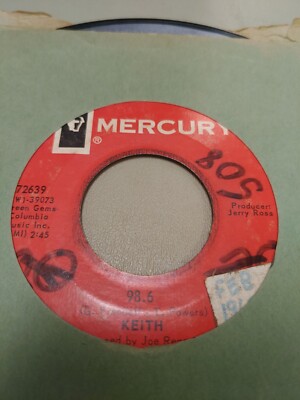 KEITH 98.6 7'' VINYL 45RPM RARE OOP VERY GOOD