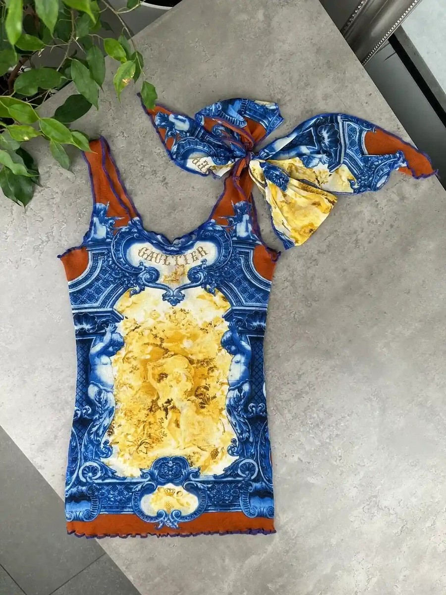 Jean Paul Gaultier Mesh Tank Top Women`s Size S | eBay