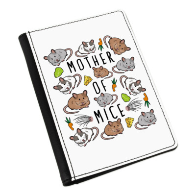 Gift Base Mother Of Mice Reisepasshülle Etui Kartenetui Crazy Lady Tierliebhaber