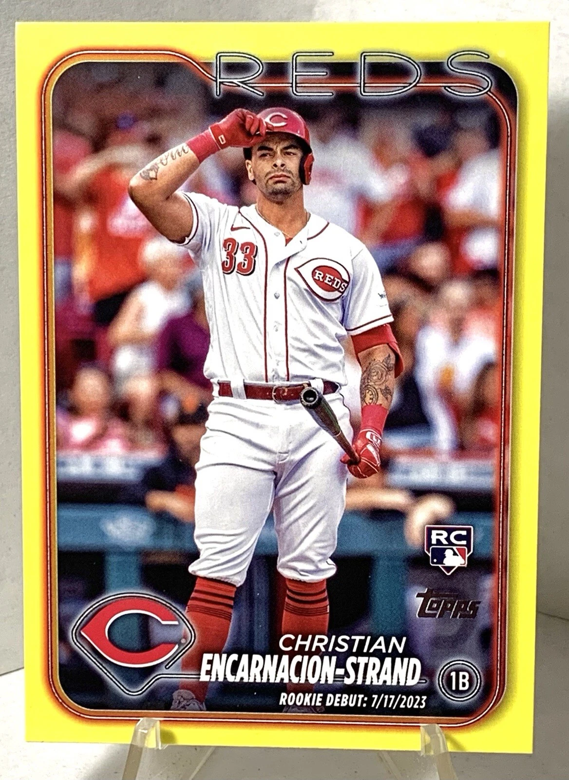 2024 Topps Update Baseball Yellow Parallel US201 CHRISTIAN ENCARNACION-STRAND RC
