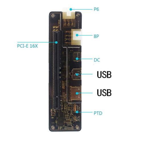 XT-XINTE PCIE EXP GDC Tarjeta de Video Laptop Externa Base Tarjeta de Gráficos para Bestia - Imagen 3 de 13