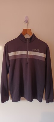 Sweat Homme Ping 1/4 Zip Noir - Taille S, Polaire, Brodé Lough Erne, Occasion