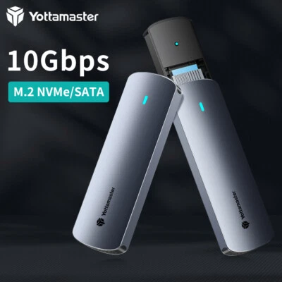 Yottamaster M.2 NVMe SATA SSD-Gehäuse Caddy USB 3.2 Typ C M2 PCIe NGFF Adapter