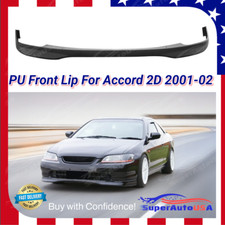 For 2001-2002 Honda Accord Polyurethane Pu Black Front Lower Bumper Lip Spoiler