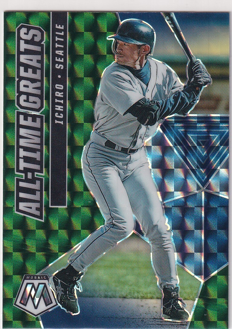 ichiro 響 2021 MOSAIC PRIZMS GREEN ALL TIME GREATS ICHIRO SEATTLE MARINERS