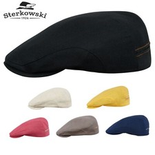Sterkowski DERBY Linen Summer Flat Cap Applej...