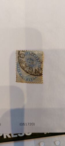 State Settlements 5 cent blue stamp