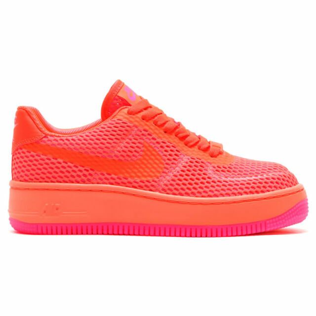 Size 8.5 - Nike Air Force 1 Low Upstep Breathe Orange for sale online | eBay