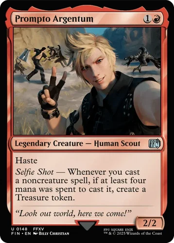 0148 Prompto Argentum FFXV FIN Final Fantasy MTG Card SHIPS NOW